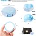 Denture Case Kit - 2 Pack No-Leak Denture Bath Box with Strainer & Mirror - Grey & Blue - Buy Online on GoSupps.com