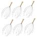 Healvian 12 pieces massager multi-function tool hair thread scrubber claws massaging steel and wood.