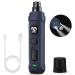Casfuy claw grinder for dogs with 2 LED lights-2 speeds quiet powerful powerful electrical claw cutters for small medium-sized dogs and cats navy blue