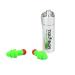 TOURBON Hunting Shooting Hearing Protection Ear Plugs Noise Reduction with Earplug Keychain Case Green Earplug With Silver Case