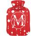 Personalized Heart Hot Water Bottle for Pain Relief | Individual Valentine's Day Gift - 1L Neck Shoulder & Feet Comfort - Buy Online on GoSupps.com