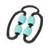 Muscle scooter massage device with trigger rollers for calves legs elbows tennis deep massage device made of foam for relieving muscle pain stiffness and tight muscles