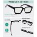 Eyekepper Multifocus Progressive Computer Readers for Women - Oversized Black Trifocal Reading Glasses with Blue Light Filter +3.00 Diopters - Buy Online on GoSupps.com