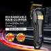 Professional Hair Clippers for Men - All-Metal Rechargeable Hair Clipper with 440C Blade for Precision Cutting - Buy Online on GoSupps.com