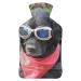 Cool Dog Hot Water Bottle With Cover Plush Bed Bottle Hand Warmer For Adults And Children 26.5X15.3cm