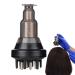 Hair oil applicator |Hair oil applicator bottle for the scalp |Stainless steel roller-head fluid brush for essential oil scalp massager for the head hemousy black