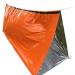 3-in-1 Outdoor Emergency Survival Kit | Heat Reflective Thermal Raincoat & Sleeping Bag Tent Set - Perfect for Camping - Orange - Buy Online on GoSupps.com