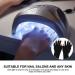FOMIYES 1 Pair nail gloves gel manicure gloves fingerless driving gloves LED dry lamp gloves sun protector gloves half finger gloves nail art gel sun protection nail polish polyester Miss - Buy Online on GoSupps.com