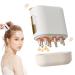 Gehanico Advanced Scalp Care Massage device 2-in-1 scalp massager and hair oil applicator bottle of electrical scalp massager Kamm portable scalp massage brush for hair growth (white)