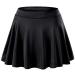 easyforever Kids Girls Pleated Tennis Golf Skirt with Shorts Skort High Waist Running Workout Athletic Activewear Black 8-9