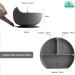 Kiddaroo Baby Weaning Set - Feeding Bib, Sippy Cup, Cutlery, Suction Plate & Bowl - Grey | Baby Led Weaning Essentials with eBook - Buy Online on GoSupps.com