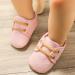 Baby Girls Boys Anti-Slip Oxford Loafer Flats | First Walking Shoes Sneakers | PU Leather 6-12 Months (Pink) - Buy Online on GoSupps.com