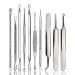 Acne Needle 10Pcs Acne Needle Pimple Tweezers Extractor Blackhead Remover Comedone Extractor Tool Blackheads Treatment (Color : Colorful)