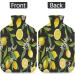 Summer Heat Bottle with Lemon Leaves - 2L PVC Heating & Cold Therapy for Pain Relief - Perfect for Hands & Feet - Buy Online on GoSupps.com