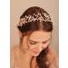 Deniferymakeup Pearl Bride Wedding Hair Vine Pearl Bridal Hair Accessories Wedding Headpiece for Women and Girls (Gold) - Buy Online on GoSupps.com