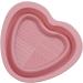 Geteawily Makeup Brush Cleaning Bowl Silicone Makeup Brush Cleaning Bowl | Heart Shape Silicone Cosmetic Brush Cleaner Cleaning Pad Pink - Buy Online on GoSupps.com