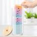 Shop Transparent Cotton Pad Dispenser with Bamboo Lid | Watt Pads Storage Box for Cosmetics | 17x6.7cm Acrylic Container - Buy Online on GoSupps.com