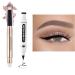 Cream Eyeshadow Stick and Wings Eyeliner Stamp Set Mothers Day Gift  Nude Pink Eye Shadow Pencil Palette Shimmer Smoothing Eyeshadow Pen and Liner Highlighter Stick  Multi-Dimensional Eye Makeup 02
