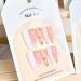 French Tip Press on Nails - Long Pointed Tip Press On Nails with Nail Tips White Petal Glitter Rhinestones Design Glossy white press on nails Acrylic False Nails Cute Artificial Nails - Buy Online on GoSupps.com