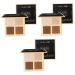 FOMIYES 3pcs Kit Shades Facial Brighten Beauty Four Powder Makeup Cosmetics Face Waterproof 1 count (Pack of 1) As Shownx3pcs