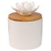 ScentSationals Ceramic Flower Essential Oil Diffuser - Passive Wicking Aromatherapy Diffuser for Living Room or Bedroom - No Power Home Fragrance Diffuser for Scented Essential Oils - Lyle