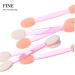 Mikinona 100pcs Eye Shadow Stick Eyeliner Applicator Brush Eyeshadow Applier Comestic Mini Pink Rubber Cotton 6.20X0.50X0.50CM Pink - Buy Online on GoSupps.com