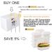 144 PCS Disposable Gold Silverware with White Handle - 48 Forks, 48 Knives, 48 Spoons - Buy Online on GoSupps.com