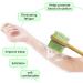 2 in 1 Bath Brush and Shampoo Brush for Shower - Dual-Sided Long Handle Back Scrubber and Body Exfoliator in Green - Buy Online on GoSupps.com
