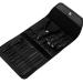 Grendly 16 Piece Nail Clippers Set Stainless Manicure Cutter Tool Pedicure Nail Scissors Ear with Leather Bag - Black