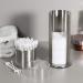 Fdit Cotton Swabs Holder | Stainless Steel Makeup Organizer Box | 2 Set Detachable Design for Cotton Swabs & Pads | Desktop Decoration - Buy Online on GoSupps.com