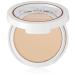 Flower Beauty Light Illusion Perfecting Powder - Pressed Powder Face Makeup  Buildable Medium Coverage with Blurring Pigments  Includes Mirror & Sponge (Beige)