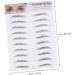 Didiseaon 2pcs 3d Eyebrow Stickers Eyebrow Stencil Stick on Brows Imitation Eyebrow Template 6 Proof - Buy Online on GoSupps.com