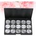 Didiseaon 15 Empty Cosmetic Case Travel Makeup Case Empty Eyeshadow Palette Estuche De Maquillaje Silver - Buy Online on GoSupps.com