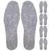 Wool Shoe Insoles 5 Pairs Wool Felt Insoles 5mm Winter Warm Insole Soft Shoe Insert Cushions Boot Warming Insoles for Men and Women Grey Sole Insoles