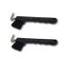 Hoof pick for horses donkeys goats hooves with extra sturdy brush and ergonomic handle (2x black)