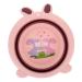 Anneome Folding Foot Basin Wash Basin Washbasin Travel Folding Basin Folding Basin Basin Washing Basin Outdoor Water Basin Portable Folding Basin 33X31X10CM Pink