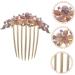 Mikinona Opal Comb Side Hair Clip Wedding Hair Accessories for Brides Floral Hair Clips Small Tooth Comb Bridal Hair Clip Hair Comb Clip Wide Tooth Combs for Women Hair Topper Alloy Purple - Buy Online on GoSupps.com