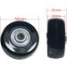 YongXuan Mute Wear-Resistant Luggage Suitcase Replacement Wheel Kit - 50mm x 18mm - Buy Online on GoSupps.com