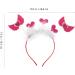 minkissy Valentines Day Headpieces Rosy Heart Head Bopper Love Wing Hair Hoop Glitter Heart Hair Band Wedding Valentines Day Hair Accessories for Women and Girls - Buy Online on GoSupps.com