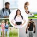 Adjustable Posture Corrector Back Support Shoulder Back Brace Posture Spine Corrector Postural Fixer Tape - Buy Online on GoSupps.com