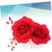 TOVINANNA 1pc Rose Hair Comb Rose Hairpin Flower Hair Comb Rose Hair Clip Women Hair Clip - Buy Online on GoSupps.com