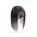 Candy ladies hair sharing hair part real hair part Invisible women's wig comfortable and soft slightly breathable 3D- pony smooth like real hair (35cm black) 35cm black