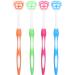 Portable Plastic Travel Tongue Scraper - 4 Pack | Freshens Breath & Promotes Oral Health - International Shipping Available - Buy Online on GoSupps.com