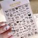 6 Sheets Heart Nail Art Stickers - 3D Self-Adhesive Valentine's Day Decals for Manicure Decoration - Buy Online on GoSupps.com