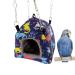 Bird Nest House Bed Toy for Pet Parrot Budgie Parakeet Cockatiel Conure Cockatoo African Grey Amazon Lovebird Finch Canary Hamster Rat Gerbil Chinchilla Ferret Squirrel Cage Medium Blue Cat