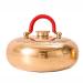 Copper hot water bottle for children adults copper heat bag bed bottle with fluffy hot water bag for hot and cold therapy hand-foot warmer safe heating tools DD123 SIZE: 15cm Thick: 1.1mm
