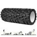 Fascia roll Vylaier Foam Roller with 3D texture massage standard middle-hard fascia roller spine deep muscle massage massage roller for Pilates yoga sport black
