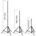 SLOW DOLPHIN 10Ft Adjustable Backdrop Support System Kit - Studio Quality Background Stand with Carry Bag - Buy Online on GoSupps.com