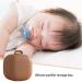 Lesunbak Portable Silicone Pacifier Cover | Travel Container for Babies | Ideal for Boys & Girls | Perfect for Walks | Convenient Storage in Brown - Buy Online on GoSupps.com