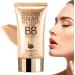  LINGJIONG Liquid complexion | BB Face Cream for dry skin - 50 ml - Long-lasting foundation base for up to 24 hours - Anti-perspirant and waterproof - Matte Lingjiong - Buy Online on GoSupps.com